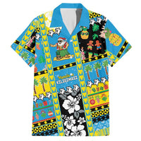 Tuvalu Christmas Hawaiian Shirt Festive Beach Vibes LT05 Blue - Polynesian Pride