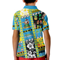 Tuvalu Christmas Kid Polo Shirt Festive Beach Vibes LT05 - Polynesian Pride
