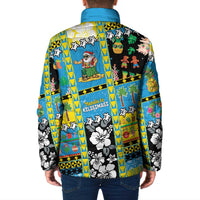 Tuvalu Christmas Padded Jacket Festive Beach Vibes - Polynesian Pride