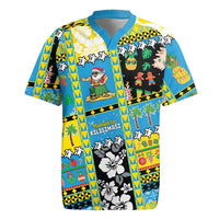 Tuvalu Christmas Rugby Jersey Festive Beach Vibes LT05 Blue - Polynesian Pride