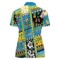 Tuvalu Christmas Women Polo Shirt Festive Beach Vibes LT05 - Polynesian Pride