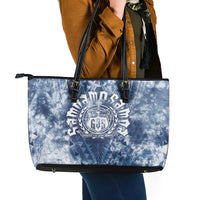 Samoa 685 Leather Tote Bag Polynesian Pattern Tie Dye Style LT05 - Polynesian Pride