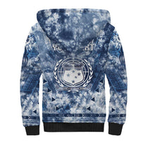 Samoa 685 Sherpa Hoodie Polynesian Pattern Tie Dye Style LT05 - Polynesian Pride