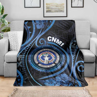 Northern Mariana Islands Blanket Ocean Floral Pattern LT05