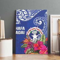 Hafa Adai Northern Mariana Islands Canvas Wall Art Polynesian Tribal Pattern LT05