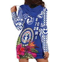 Hafa Adai Northern Mariana Islands Hoodie Dress Polynesian Tribal Pattern