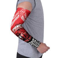 Custom Rugby Tonga MMT Arm Sleeves Mana O Tonga - Polynesian Pride