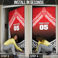 Custom Rugby Tonga MMT Door Cover Mana O Tonga - Polynesian Pride