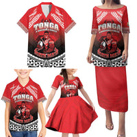 Custom Rugby Tonga MMT Family Matching Puletasi and Hawaiian Shirt Mana O Tonga - Polynesian Pride