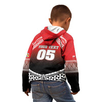 Custom Rugby Tonga MMT Kid Hoodie Mana O Tonga - Polynesian Pride