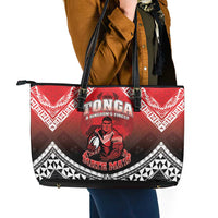 Rugby Tonga MMT Leather Tote Bag Mana O Tonga - Polynesian Pride