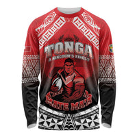 Custom Rugby Tonga MMT Long Sleeve Shirt Mana O Tonga - Polynesian Pride
