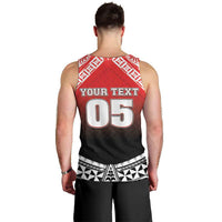 Custom Rugby Tonga MMT Men Tank Top Mana O Tonga - Polynesian Pride