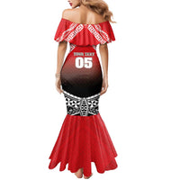 Custom Rugby Tonga MMT Mermaid Dress Mana O Tonga - Polynesian Pride