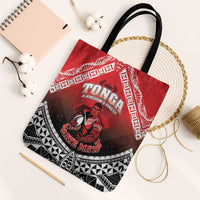 Rugby Tonga MMT Tote Bag Mana O Tonga LT05 Black Strap One Size Red - Polynesian Pride