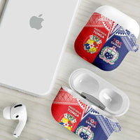 Rugby Samoa And Tonga AirPods Case Toa Samoa With Mate Maa LT05 - Polynesian Pride