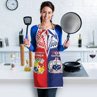 Rugby Samoa And Tonga Apron Toa Samoa With Mate Maa - Polynesian Pride