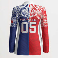 Custom Rugby Samoa And Tonga Blazer Toa Samoa With Mate Maa - Polynesian Pride