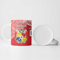 Custom Rugby Samoa And Tonga Ceramic Mug Toa Samoa With Mate Maa - Polynesian Pride