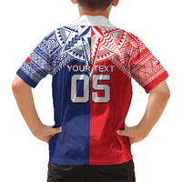 Custom Rugby Samoa And Tonga Family Matching Off Shoulder Short Dress and Hawaiian Shirt Toa Samoa With Mate Maa - Polynesian Pride