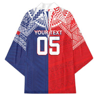 Custom Rugby Samoa And Tonga Kimono Toa Samoa With Mate Maa - Polynesian Pride