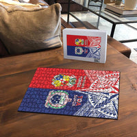 Rugby Samoa And Tonga Puzzle Toa Samoa With Mate Maa - Polynesian Pride