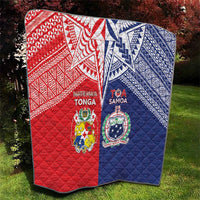 Rugby Samoa And Tonga Quilt Toa Samoa With Mate Maa - Polynesian Pride