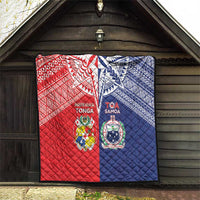 Rugby Samoa And Tonga Quilt Toa Samoa With Mate Maa - Polynesian Pride