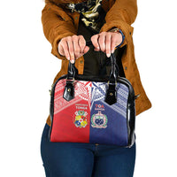Rugby Samoa And Tonga Shoulder Handbag Toa Samoa With Mate Maa LT05 One Size Multicolor - Polynesian Pride