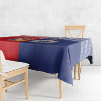Rugby Samoa And Tonga Tablecloth Toa Samoa With Mate Maa LT05 - Polynesian Pride