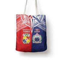 Rugby Samoa And Tonga Tote Bag Toa Samoa With Mate Maa - Polynesian Pride