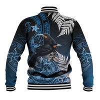 New Zealand Huia Bird Baseball Jacket Aotearoa Maori Pattern LT05 - Polynesian Pride