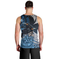 New Zealand Huia Bird Men Tank Top Aotearoa Maori Pattern LT05 - Polynesian Pride