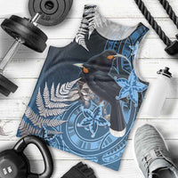 New Zealand Huia Bird Men Tank Top Aotearoa Maori Pattern LT05 - Polynesian Pride