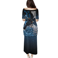 New Zealand Huia Bird Puletasi Aotearoa Maori Pattern LT05 - Polynesian Pride