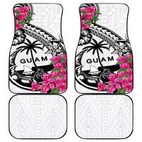 Guam Chamorro Car Mats Bougainvillea White Polynesian Tribal Pattern LT05 - Polynesian Pride