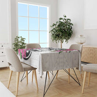 Guam Chamorro Tablecloth Bougainvillea White Polynesian Tribal Pattern LT05 - Polynesian Pride