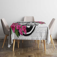 Guam Chamorro Tablecloth Bougainvillea White Polynesian Tribal Pattern LT05 - Polynesian Pride