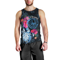 Tahiti Ia Orana Men Tank Top Polynesian Turtle With Coat Of Arms LT05 - Polynesian Pride