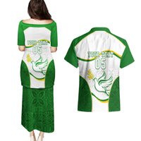 Custom Tailevu Rugby Couples Matching Puletasi and Hawaiian Shirt Fiji Tapa Pattern LT05 - Polynesian Pride