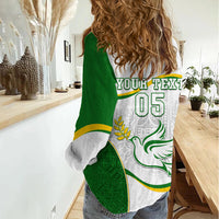 Custom Tailevu Rugby Women Casual Shirt Fiji Tapa Pattern LT05 - Polynesian Pride