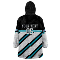 Custom Fiji Rugby Wearable Blanket Hoodie Fijian 7s With Tapa Pattern LT05 - Polynesian Pride