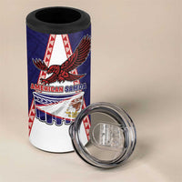 Personalised American Samoa Flag Day 4 in 1 Can Cooler Tumbler Flag Style