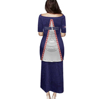 Personalised American Samoa Flag Day Family Matching Puletasi and Hawaiian Shirt Flag Style