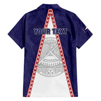 Personalised American Samoa Flag Day Hawaiian Shirt Flag Style