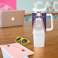 Personalised American Samoa Flag Day Tumbler With Handle Flag Style