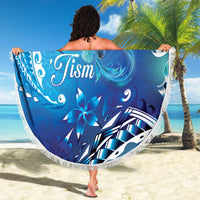 Polynesia Autism Awareness Beach Blanket Be In Awe Of My 'Tism LT05 - Polynesian Pride