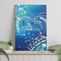Polynesia Autism Awareness Canvas Wall Art Be In Awe Of My 'Tism LT05 - Polynesian Pride