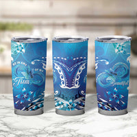 Polynesia Autism Awareness Tumbler Cup Be In Awe Of My 'Tism LT05 - Polynesian Pride