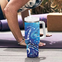 Polynesia Autism Awareness Tumbler With Handle Be In Awe Of My 'Tism LT05 - Polynesian Pride
